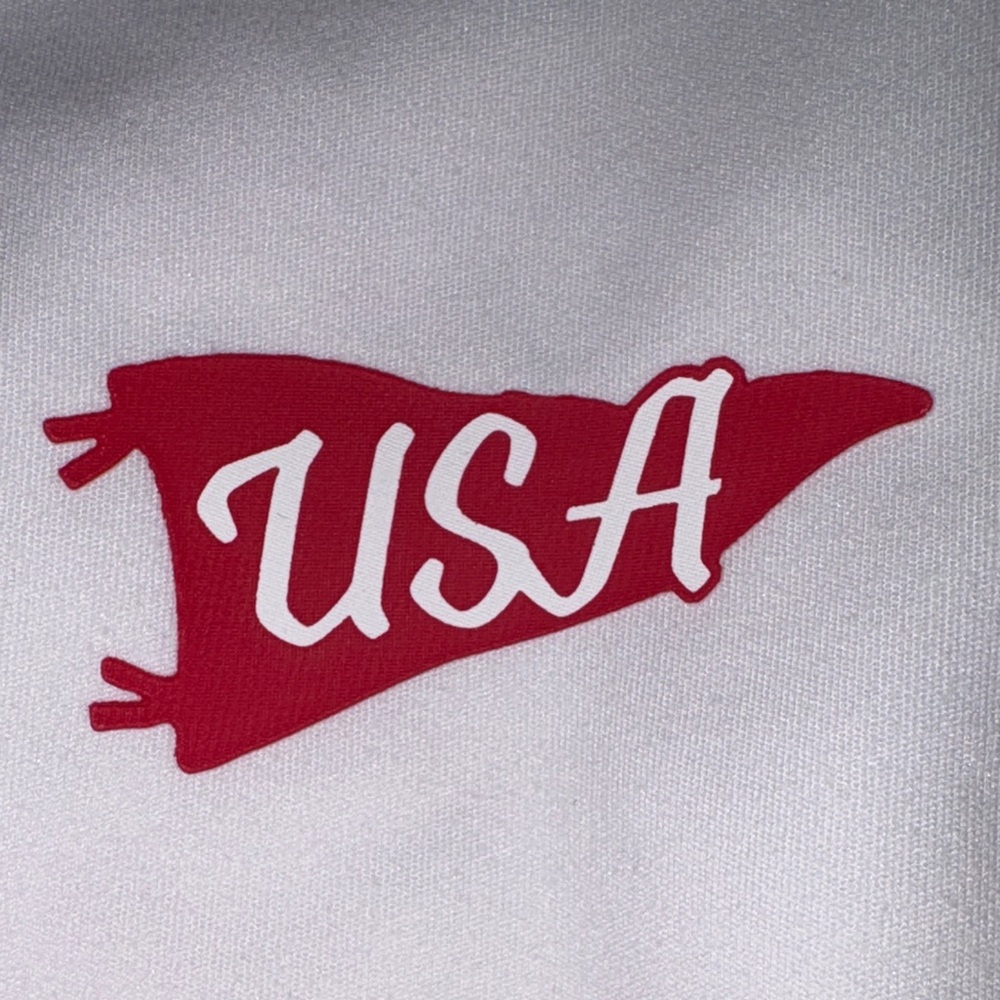 Hollisters women #sporty top GillyHicks White and Red USA 🇺🇸 m builtin sportsbra - Picture 5 of 7